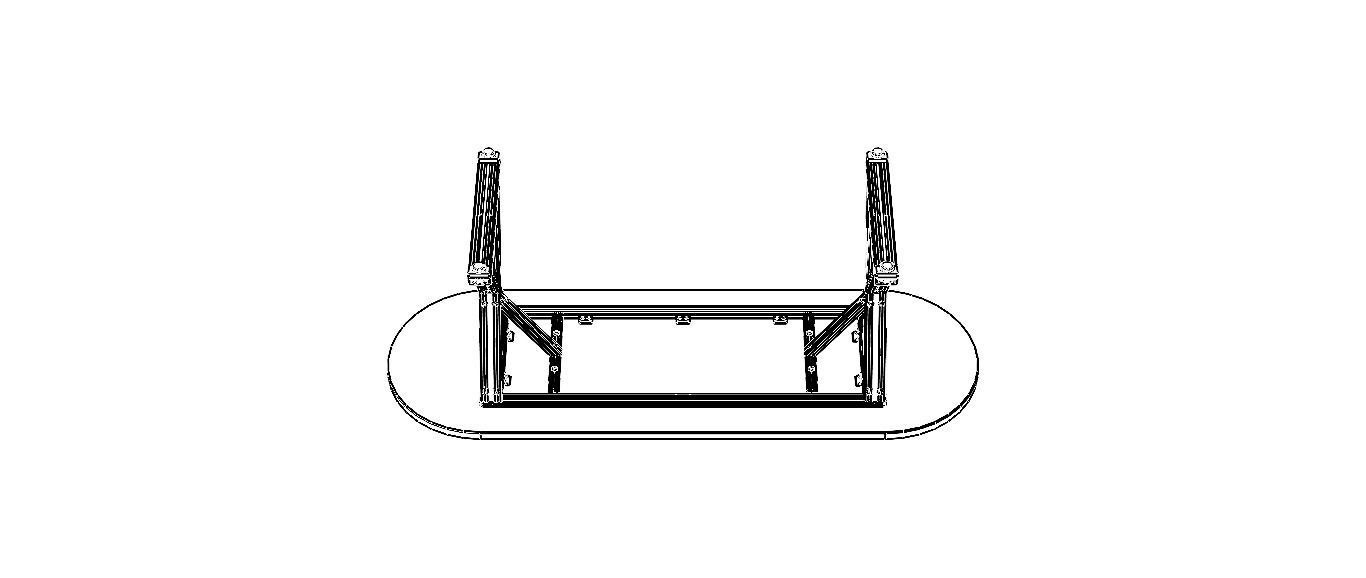 Aluminum X-Frame Table 3D model_42