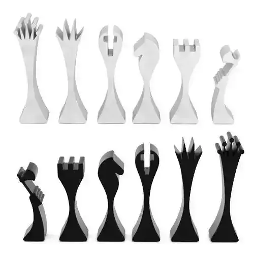 Columbian Aluminium Chess set