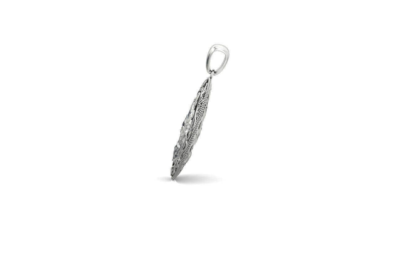 St George the Victorious Medal Protection  Charm Pendant 867 3D print model_27