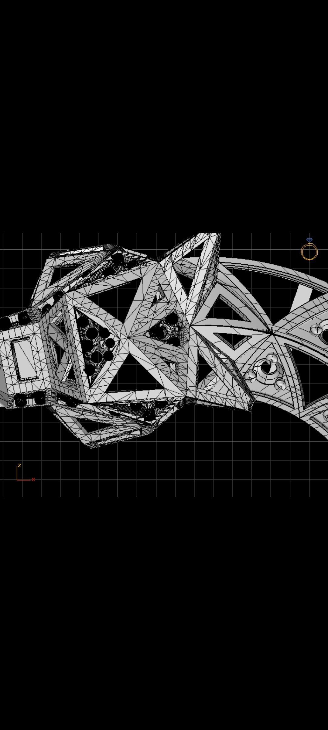 Leopard earrings 3D print model_5