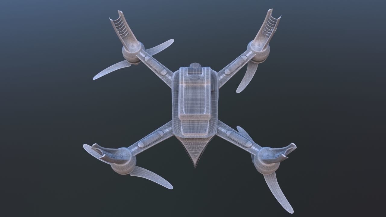 Quadcopter Bugs 5W 3D model_9