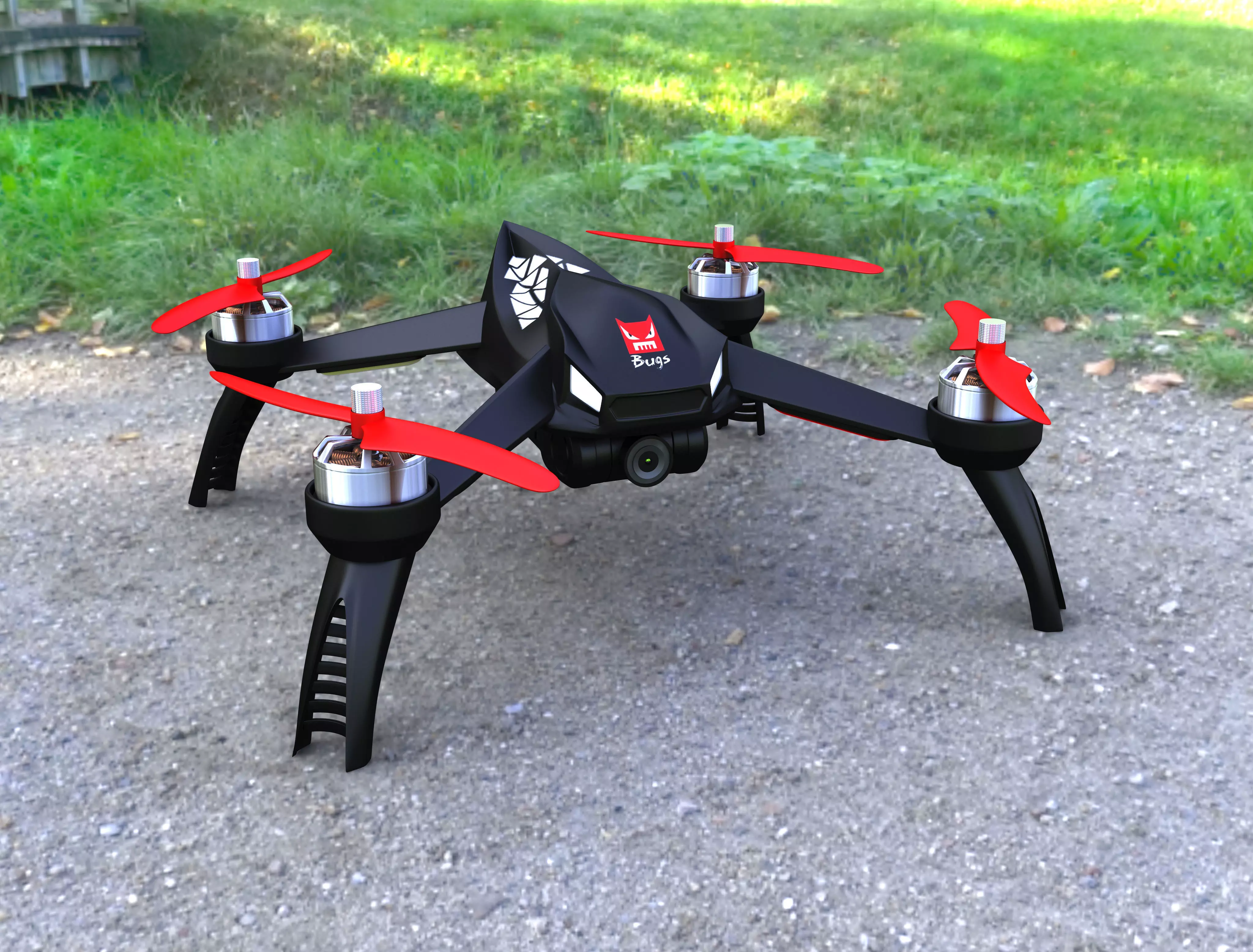 Quadcopter Bugs 5W 3D model_0