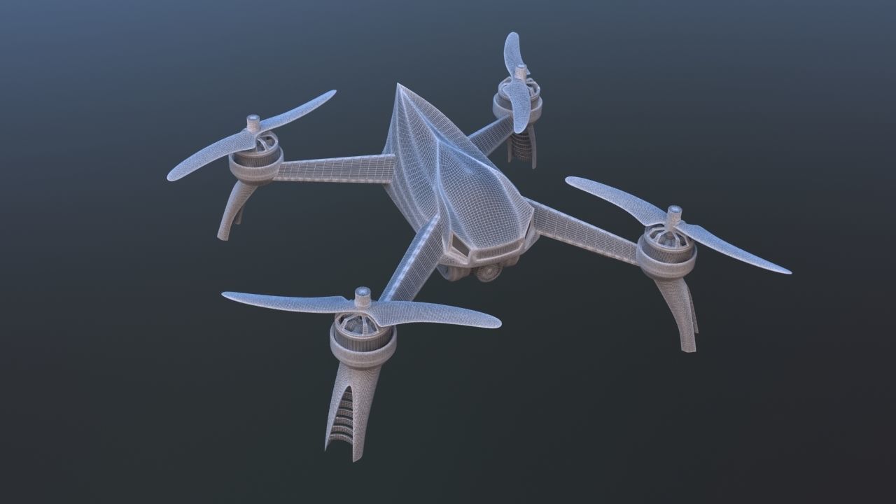 Quadcopter Bugs 5W 3D model_8