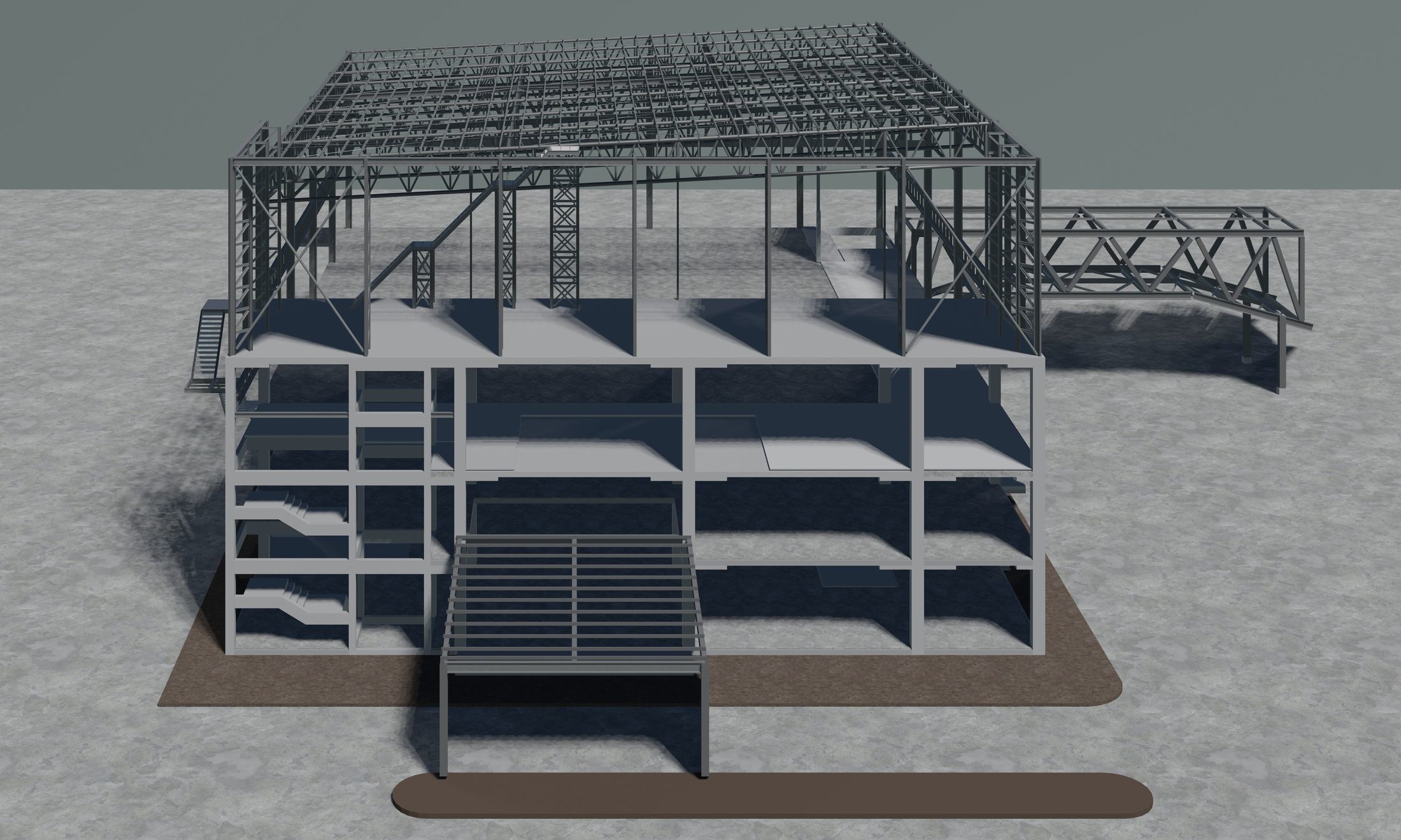 Building structure 2304 3D model_3