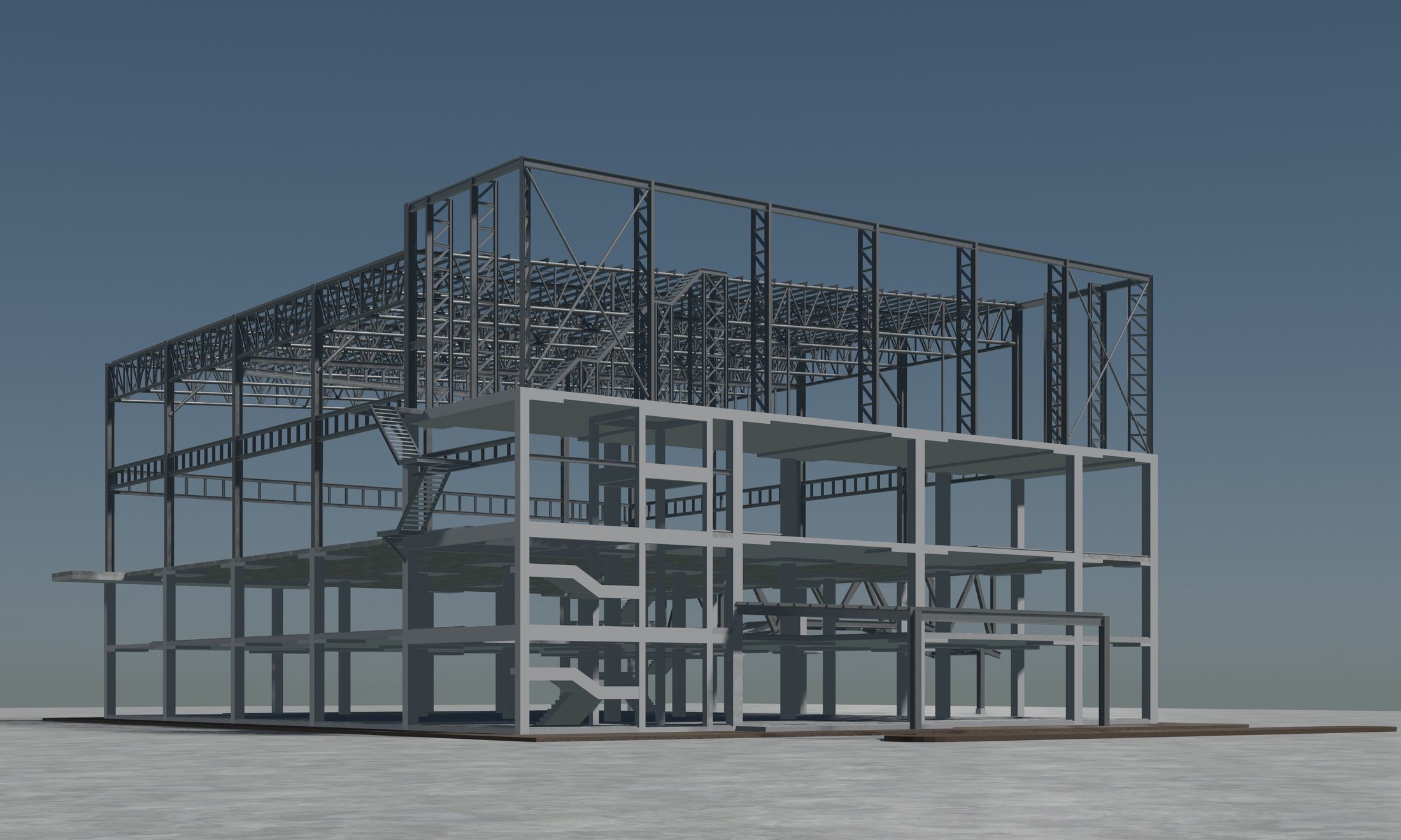 Building structure 2304 3D model_5
