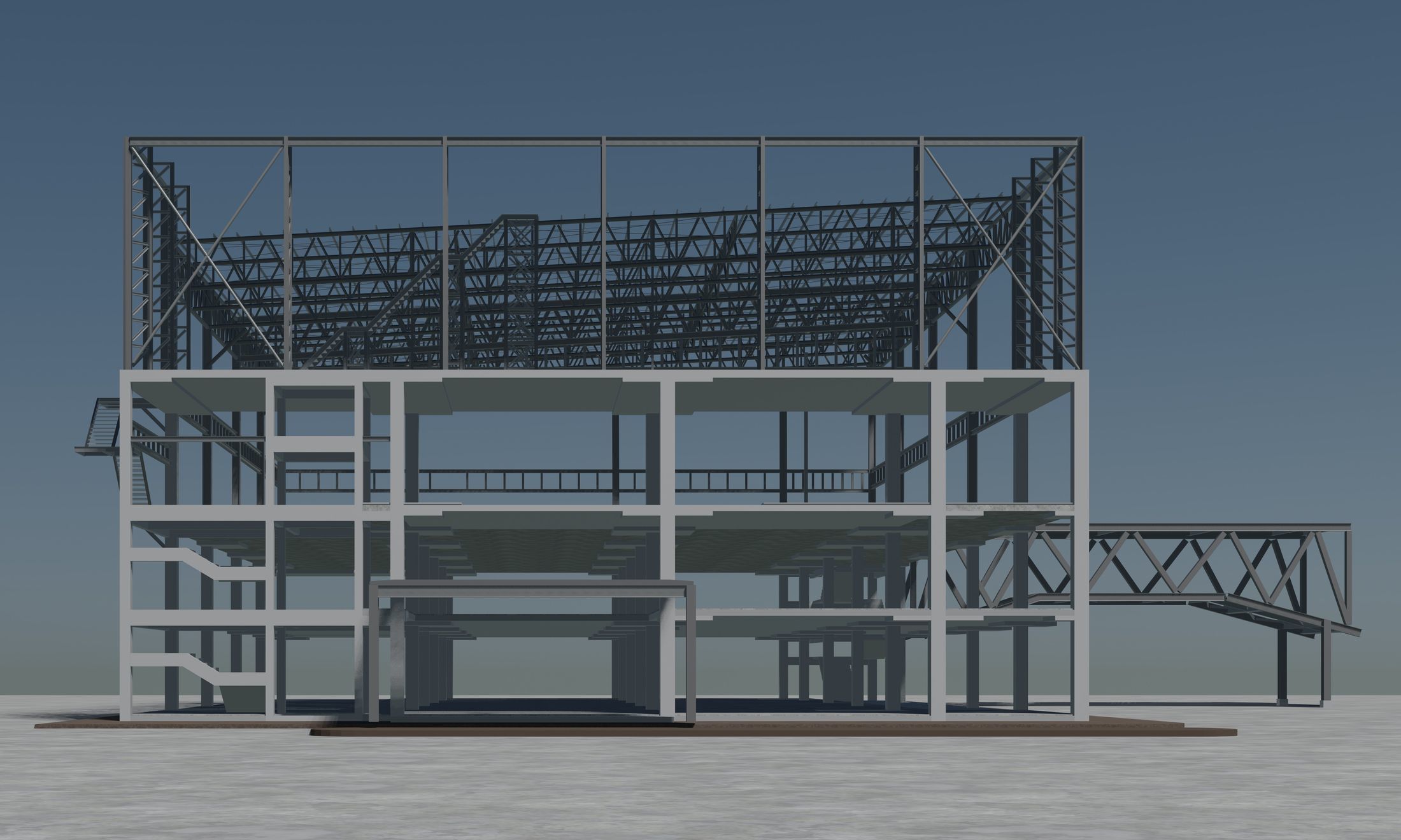 Building structure 2304 3D model_2