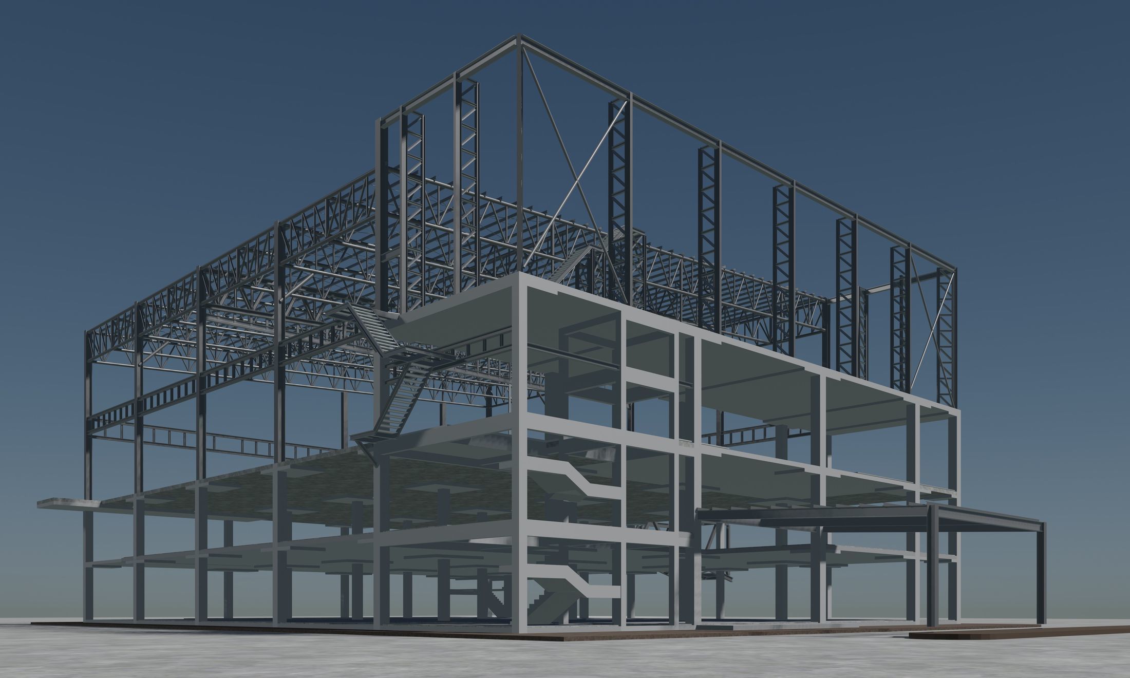 Building structure 2304 3D model_8