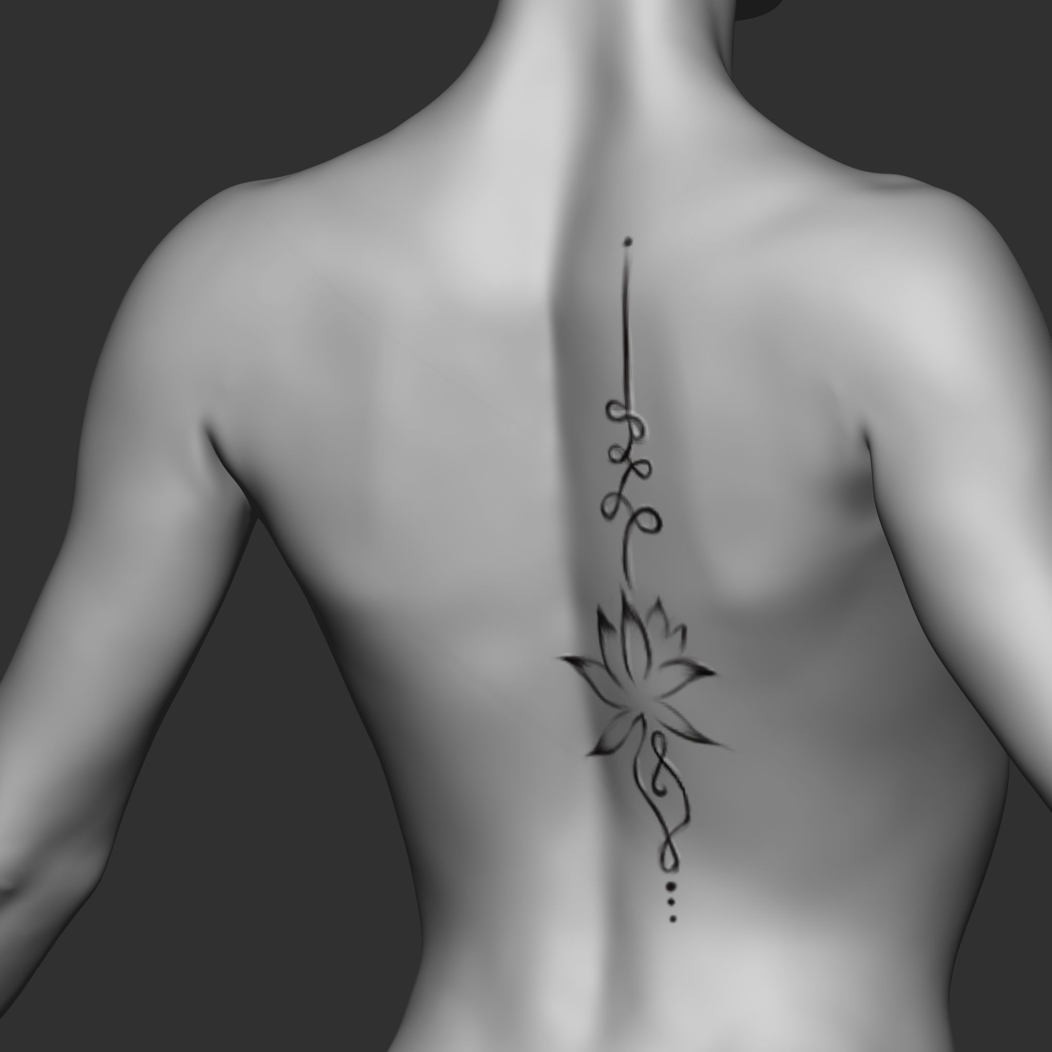 Highpoly Female  Basemesh Sculpted in Zbrush 3D model_10