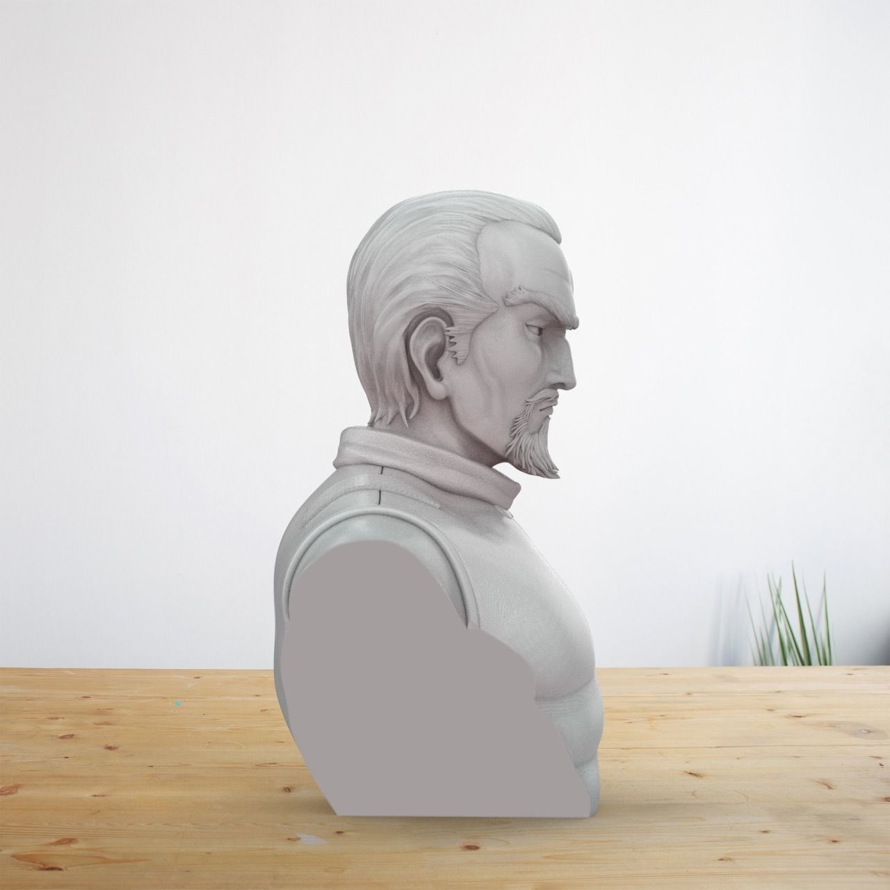 Vinland Saga Askeladd bust 3D print model_4