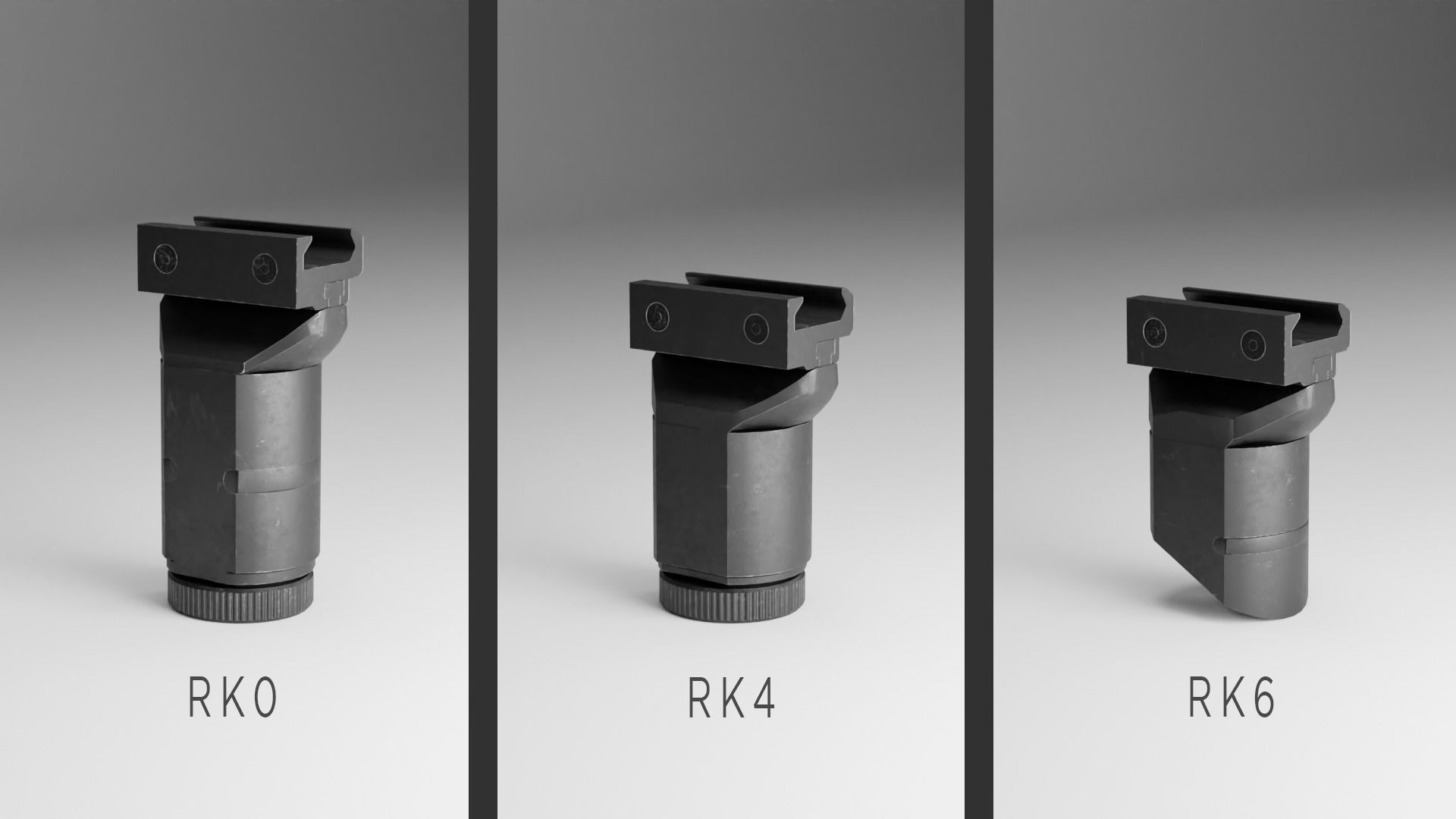 Zenit Foregrips Pack Low-poly 3D model_2