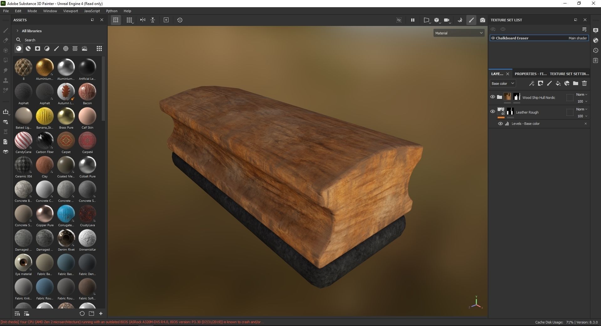 Chalkboard Eraser 3D Model Low-poly 3D model_7