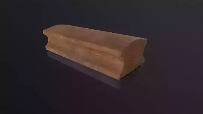 Chalkboard Eraser 3D Model Low-poly 3D model