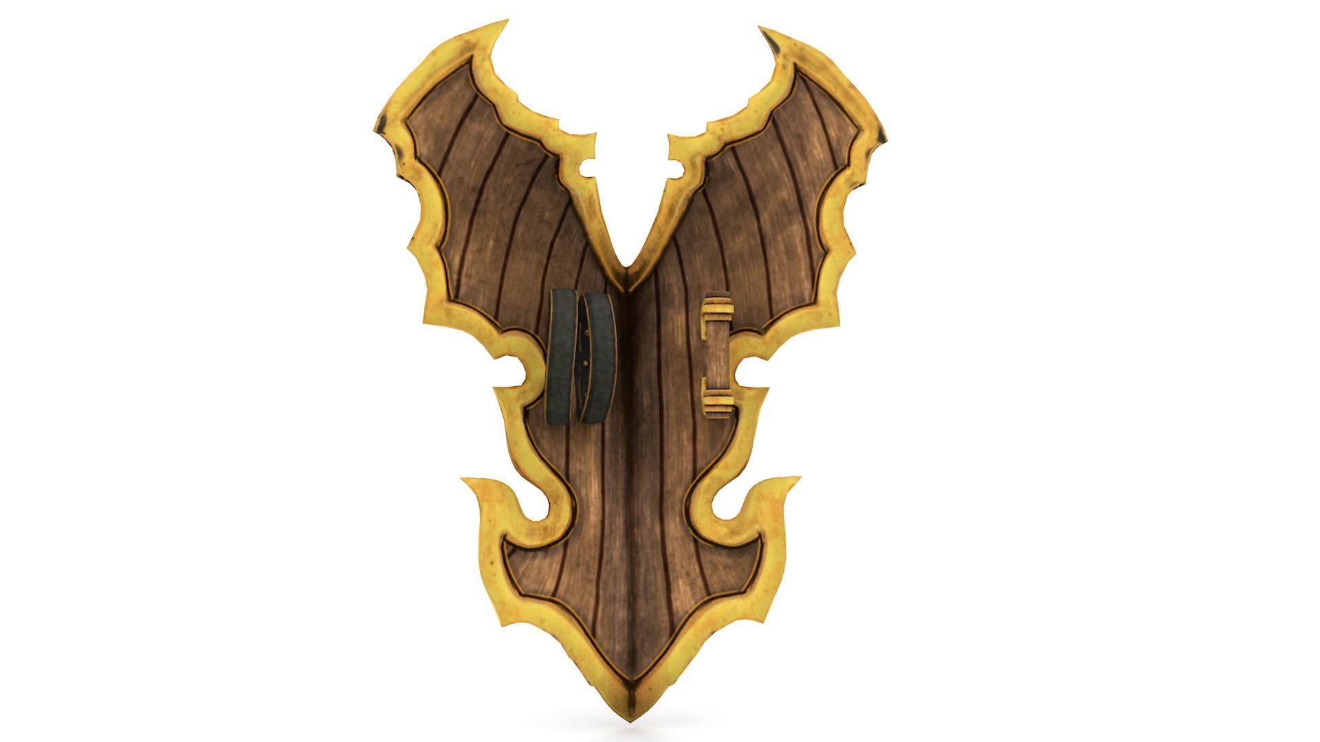 shield set 3 man holding and sword Low-poly 3D model Low-poly 3D model_14