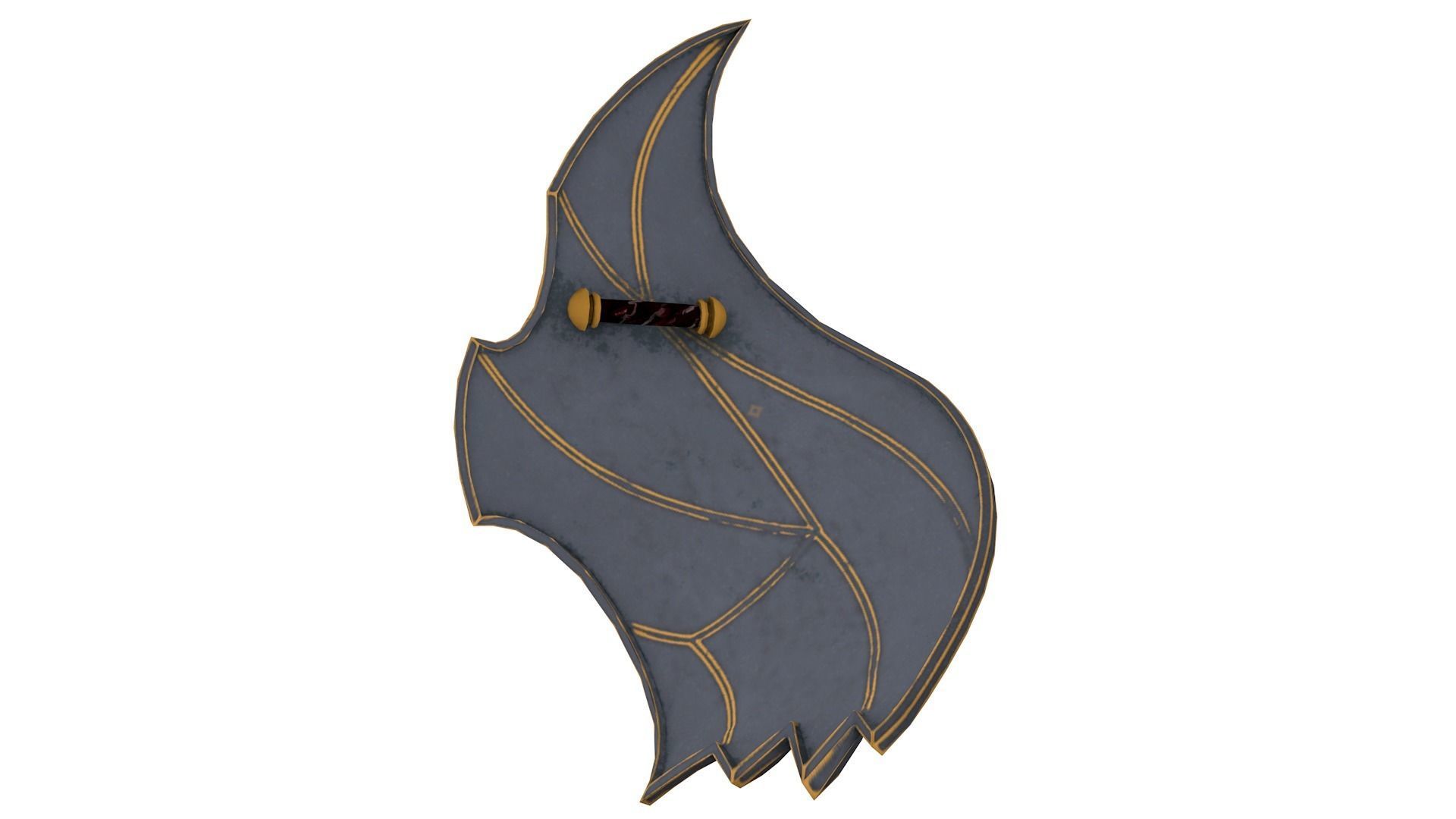 shield set 3 man holding and sword Low-poly 3D model Low-poly 3D model_7