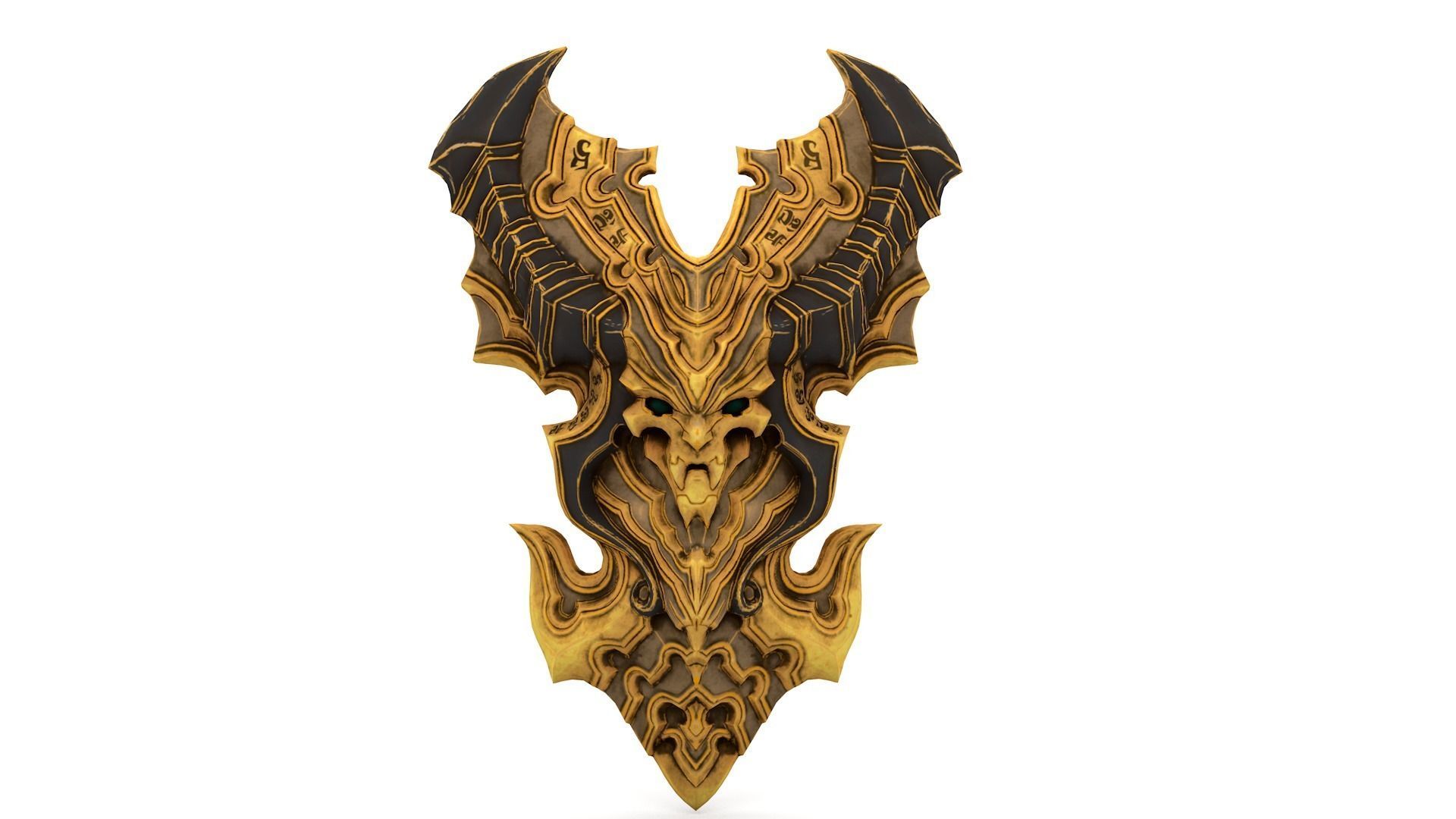 shield set 3 man holding and sword Low-poly 3D model Low-poly 3D model_12