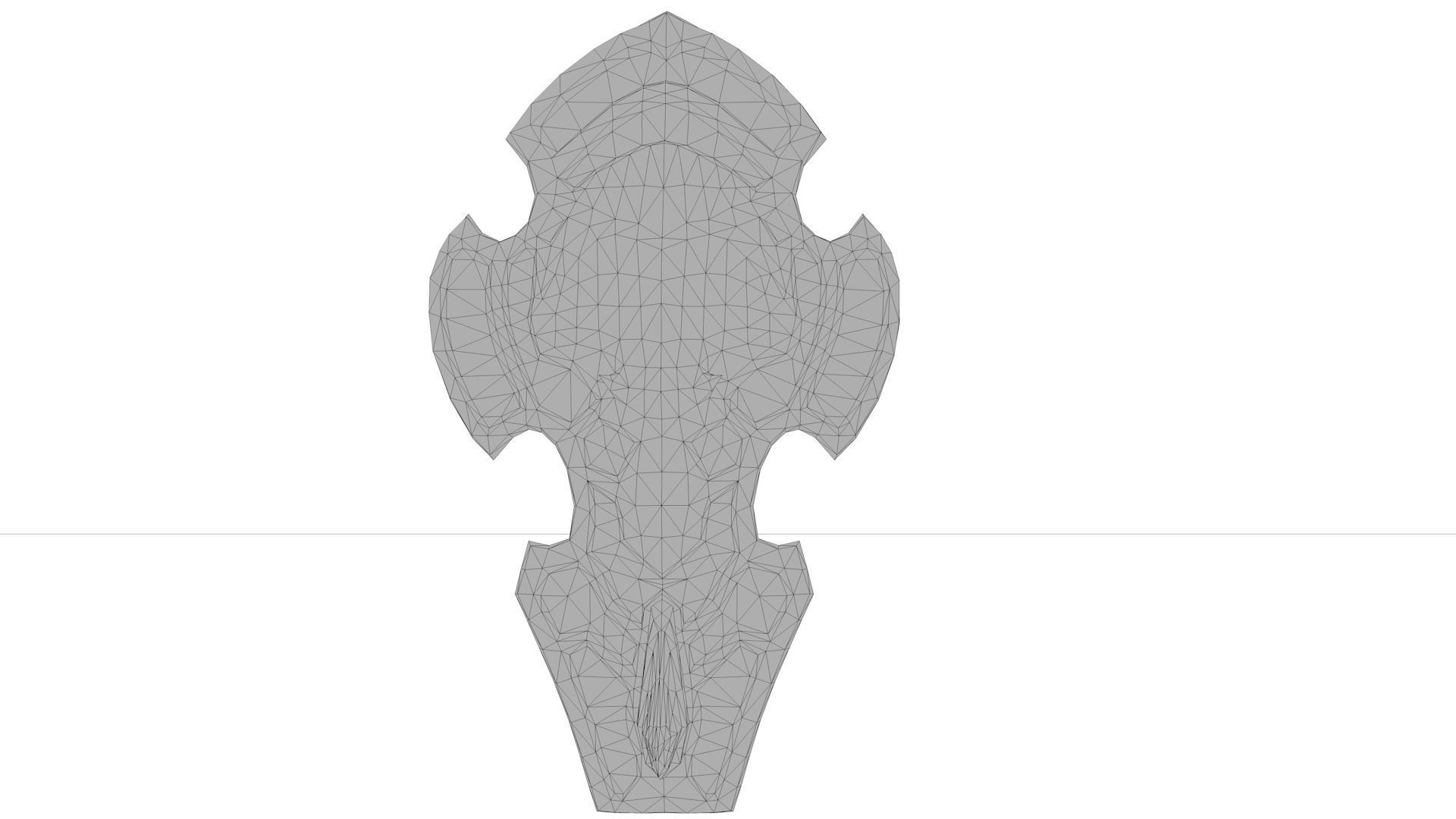 shield set 3 man holding and sword Low-poly 3D model Low-poly 3D model_24