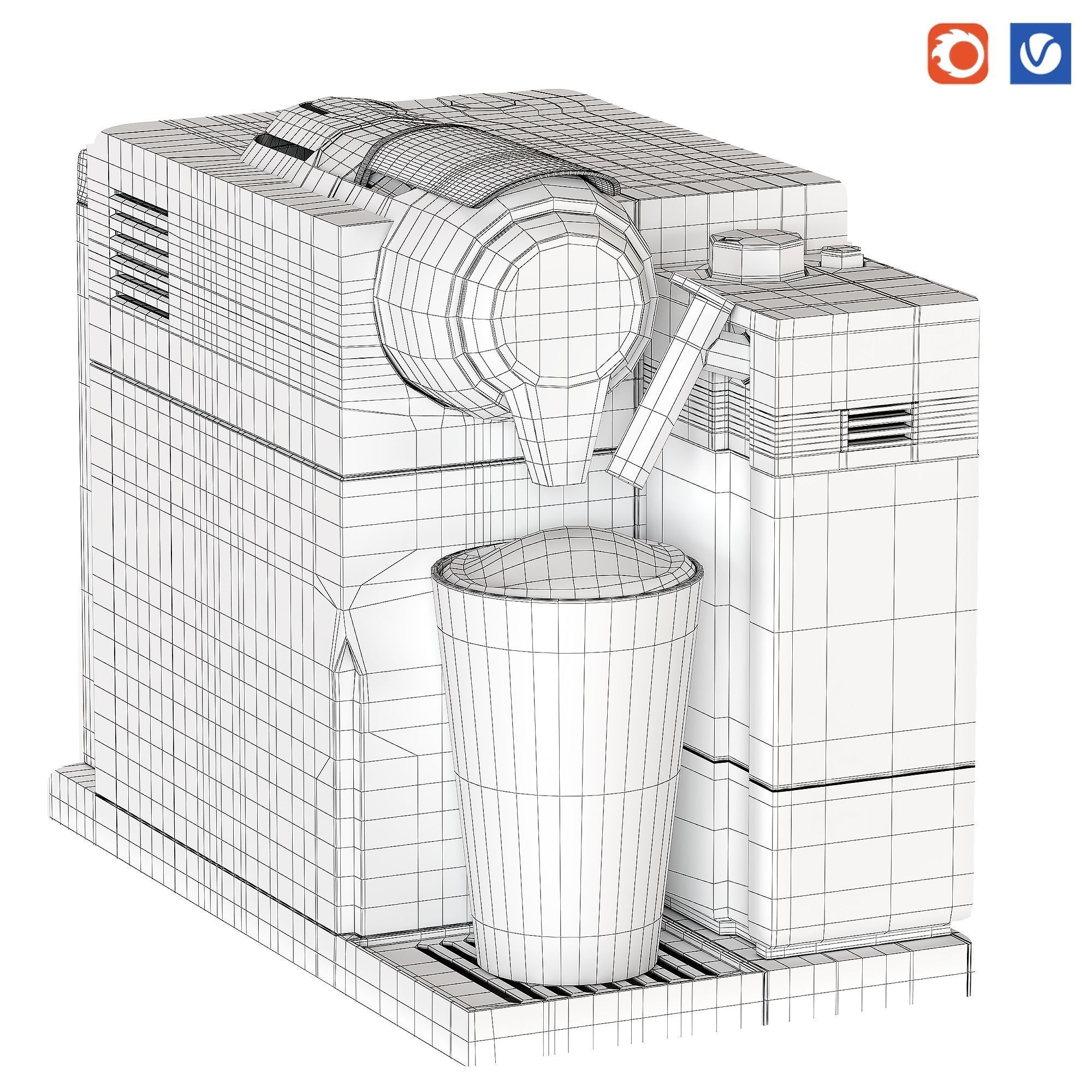 Nespresso Machines EN560W 3D model_2