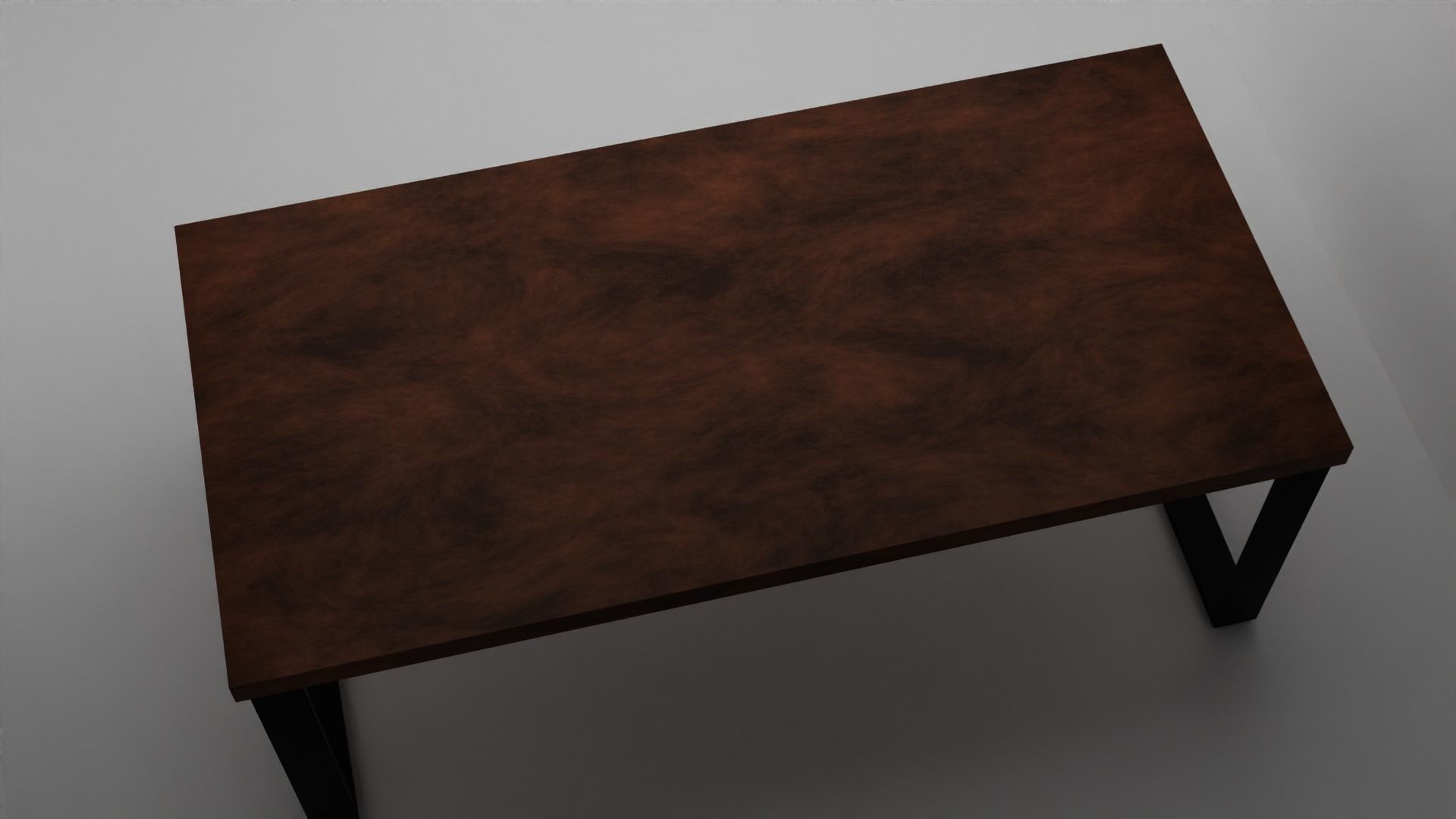 Modern Desk 01 Low-poly 3D model_1