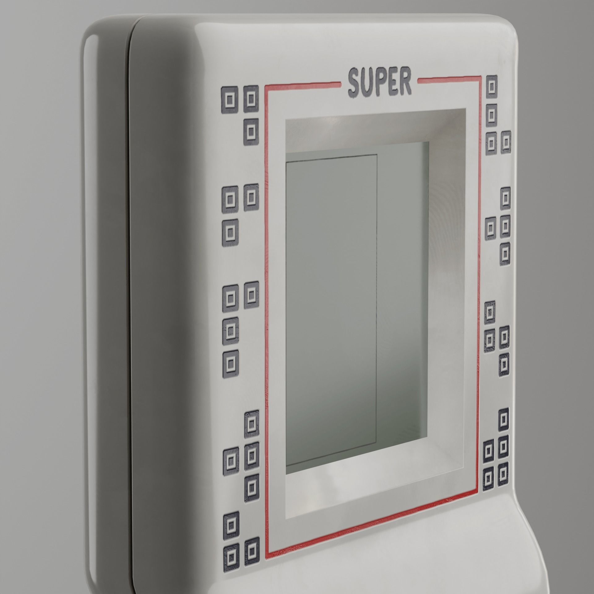 BRICK GAME HANDHELD REALISTIC Low-poly 3D model_5