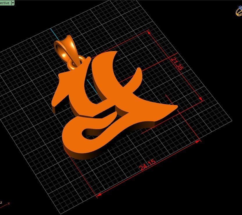 Pendant Y-y1 3D print model_6