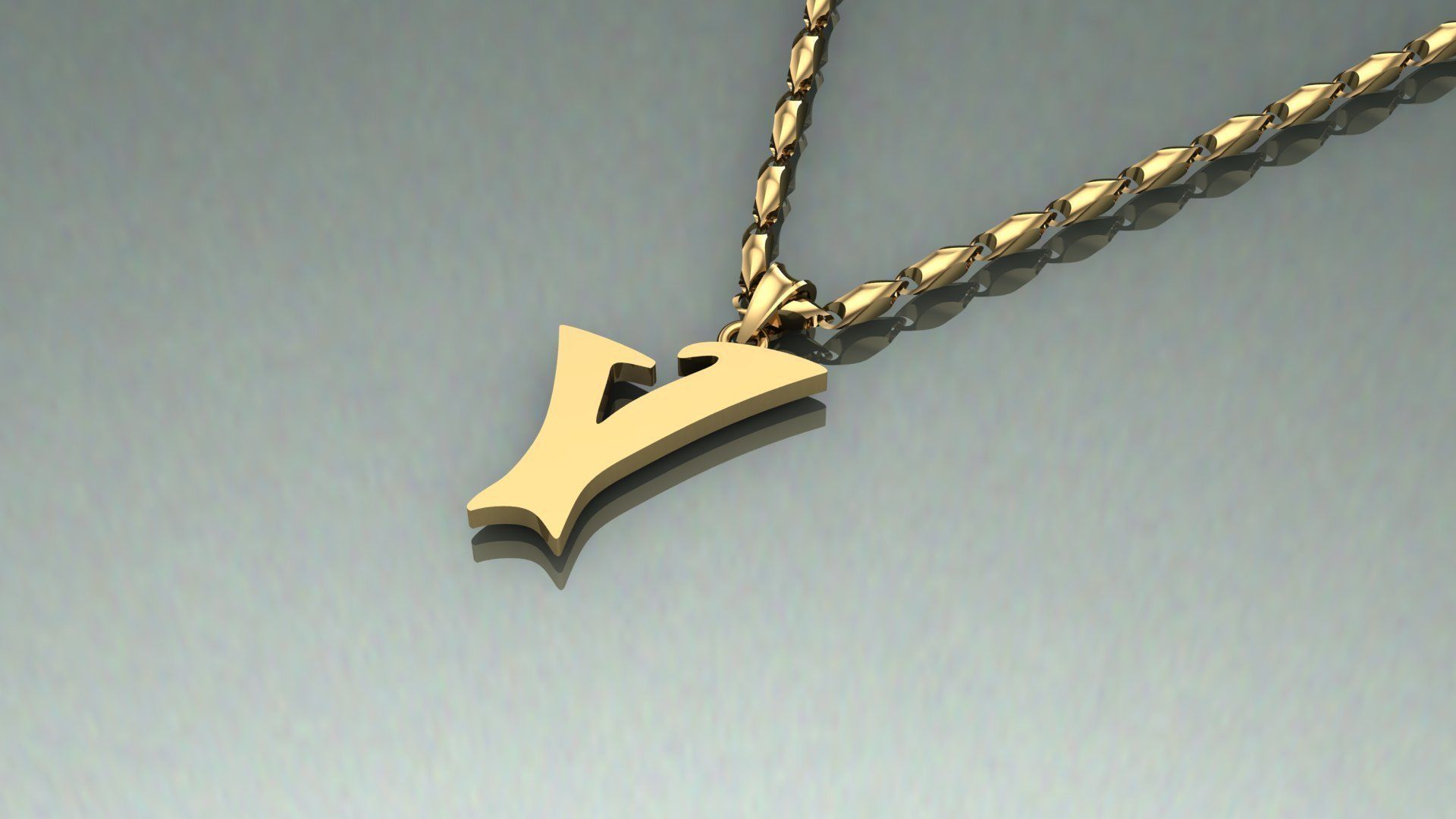 Pendant V-v1 3D print model_5