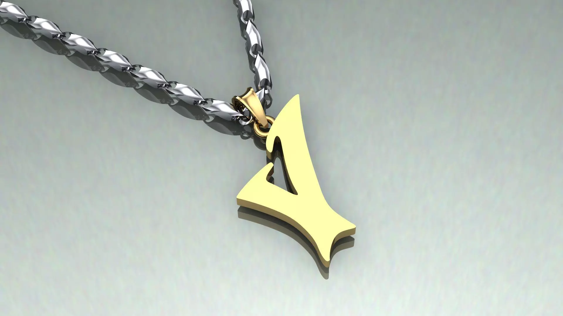 Pendant V-v1 3D print model_0