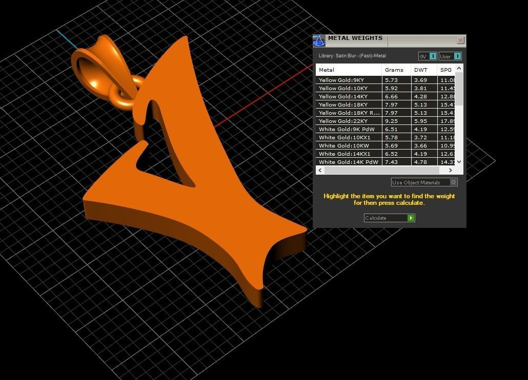 Pendant V-v1 3D print model_7