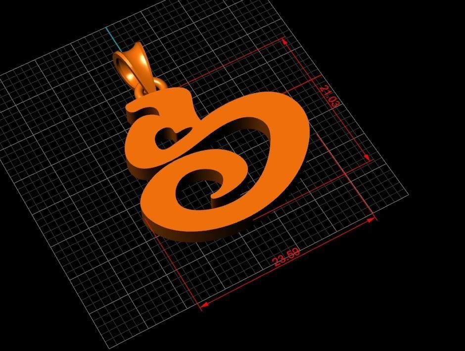 Pendant S-s1 3D print model_6