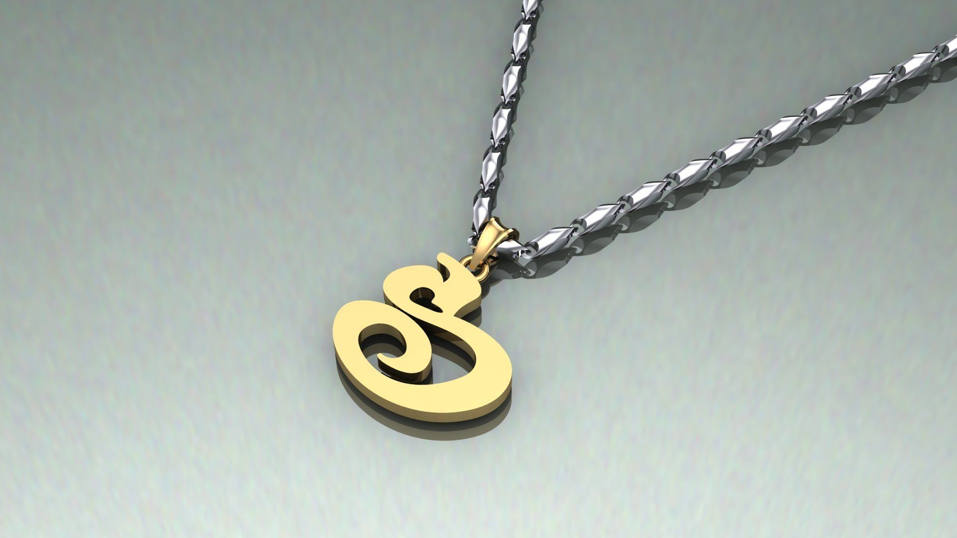 Pendant S-s1 3D print model_1