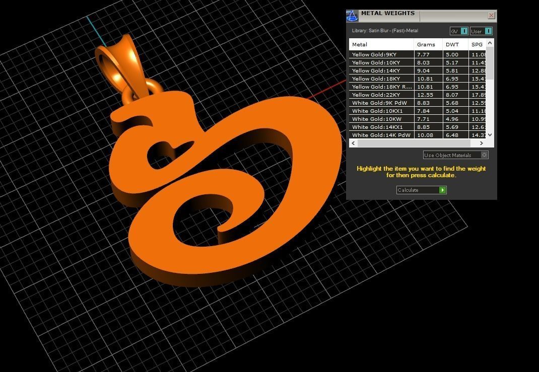 Pendant S-s1 3D print model_7