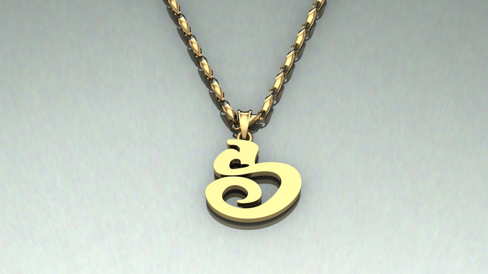 Pendant S-s1 3D print model_4
