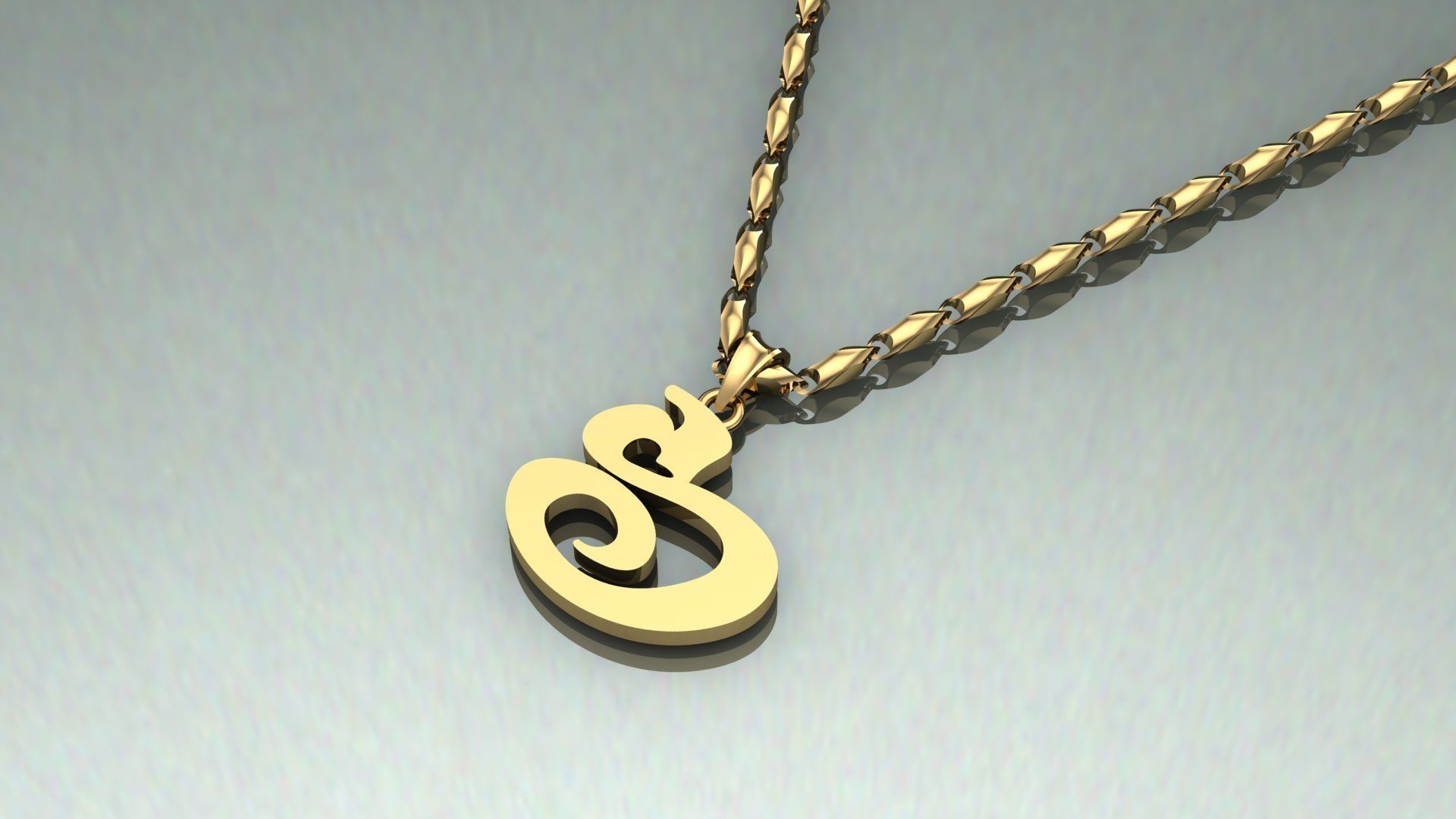 Pendant S-s1 3D print model_5