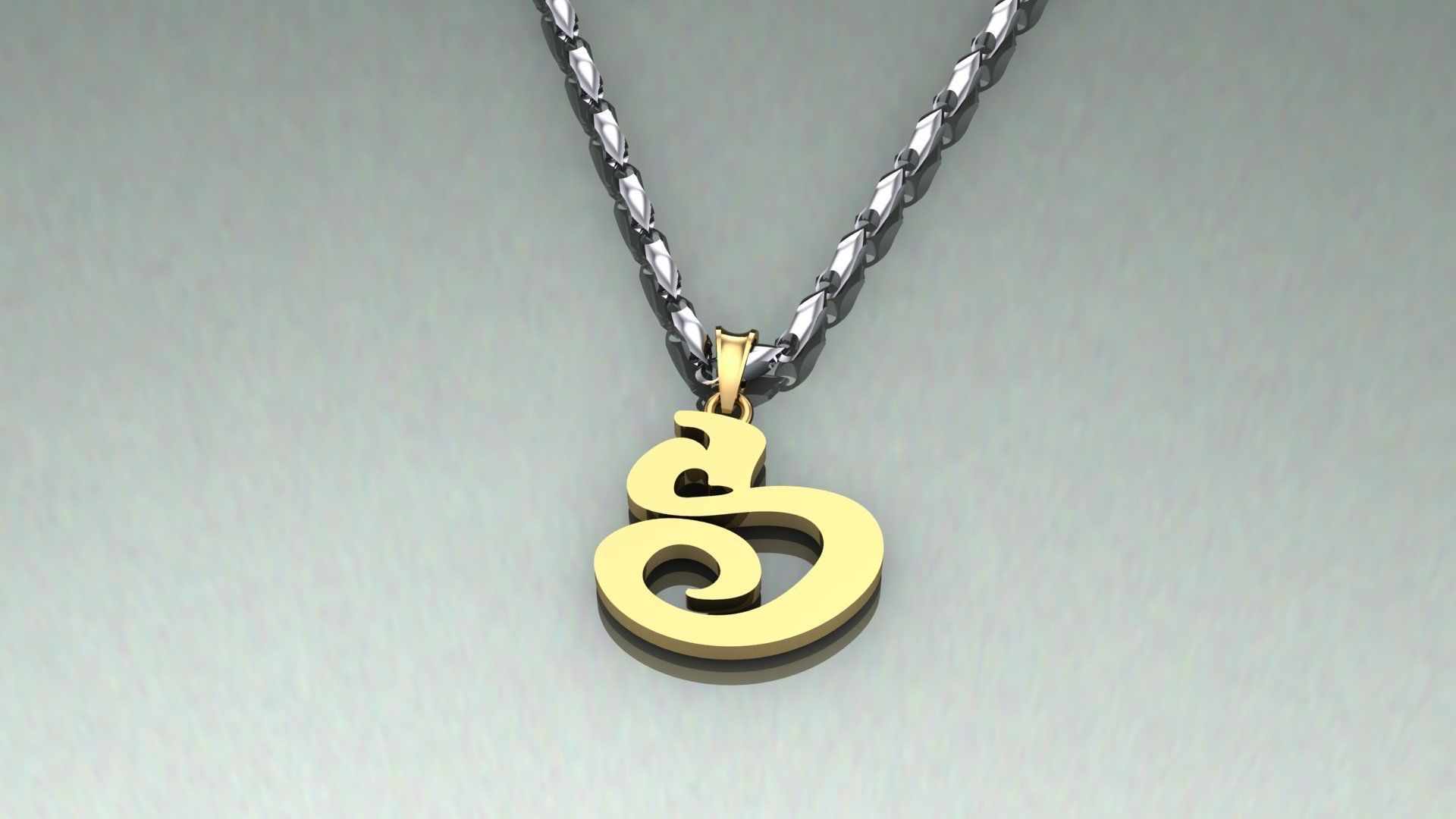 Pendant S-s1 3D print model_2