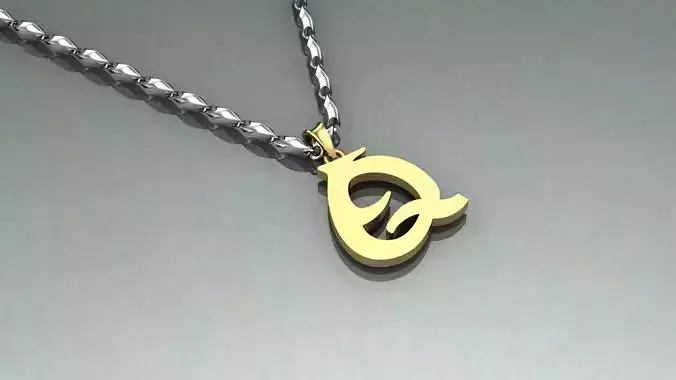 Pendant Q-q1 3D print model