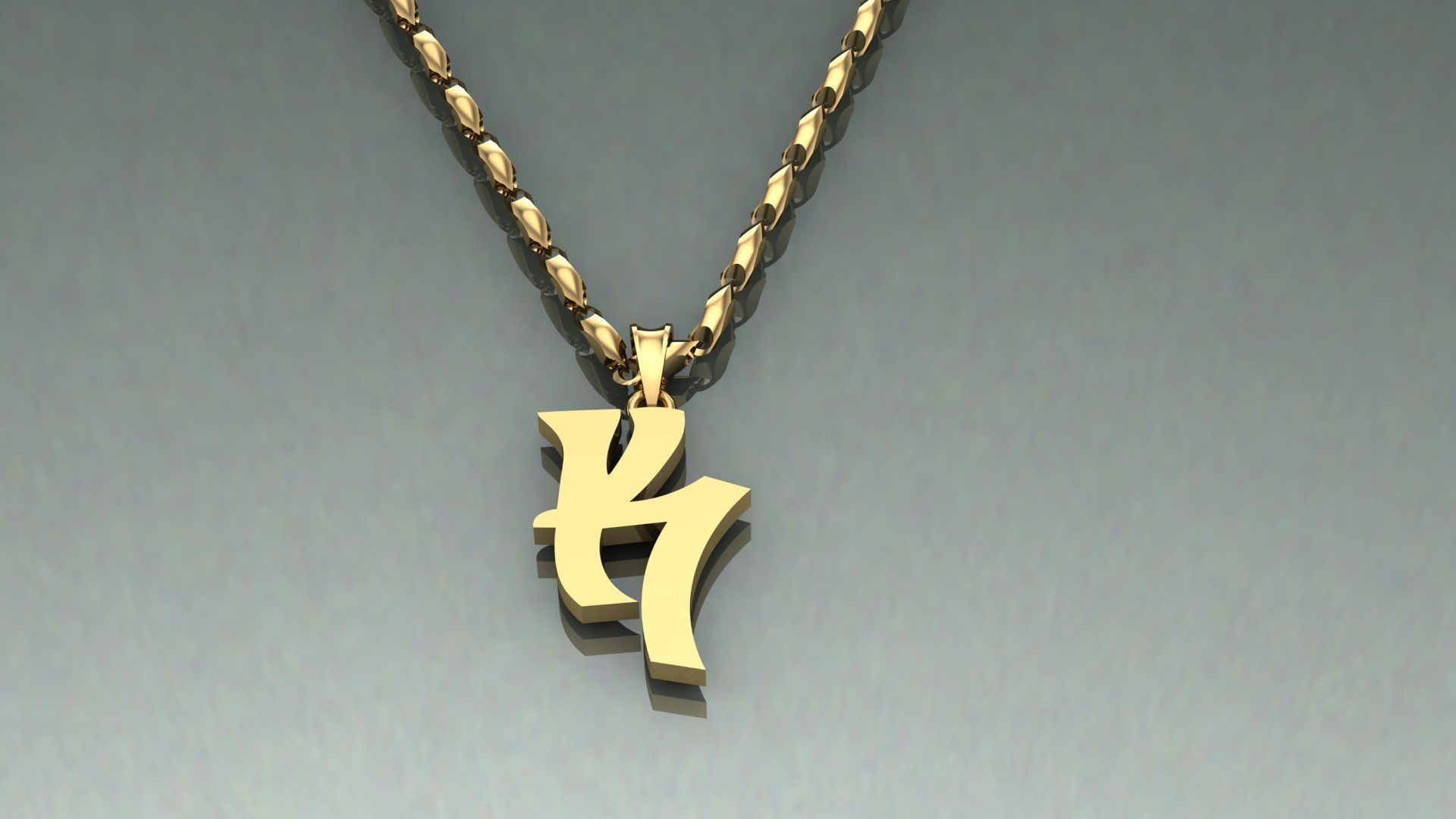 Pendant K-k1 3D print model_4