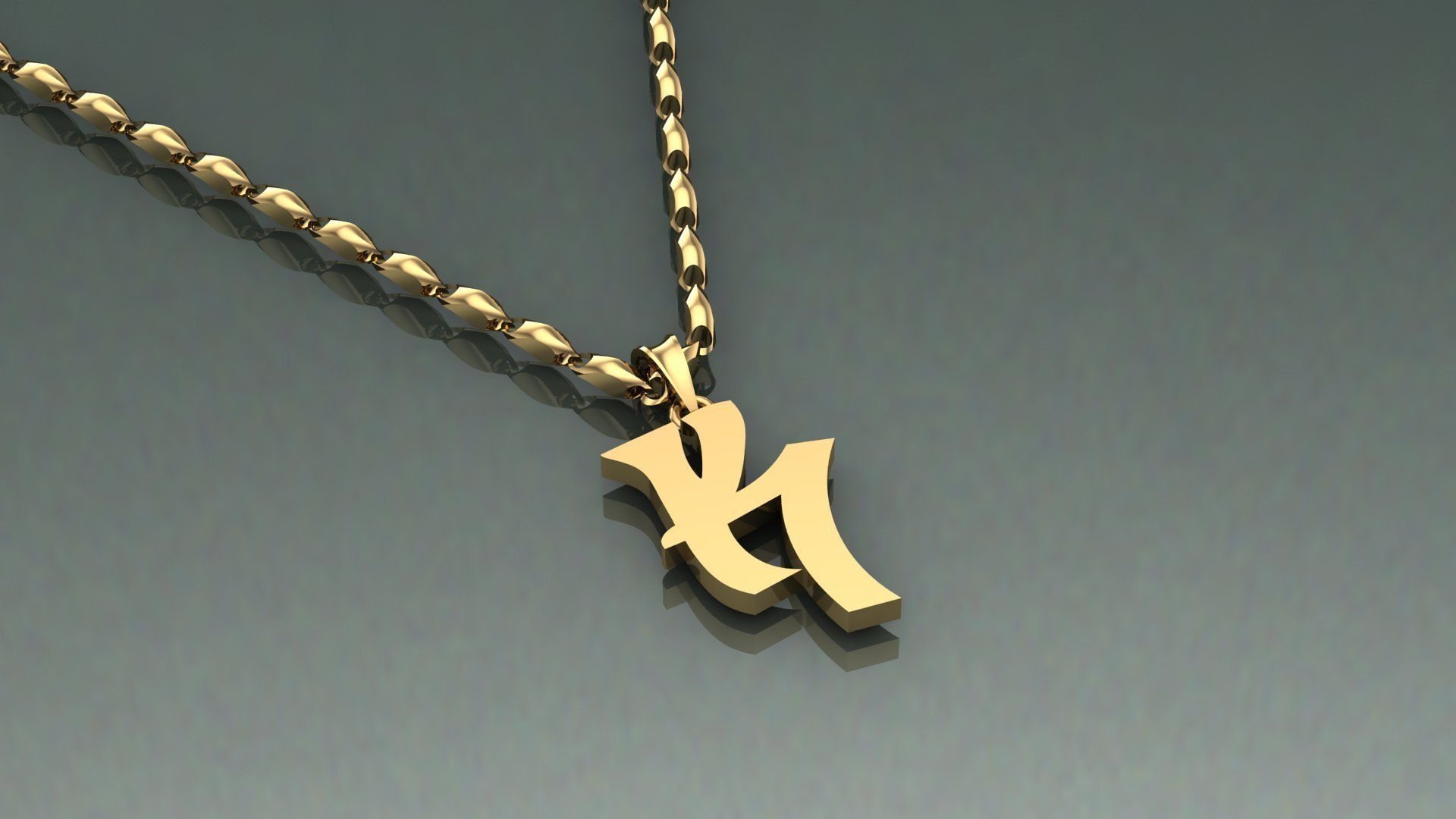 Pendant K-k1 3D print model_5
