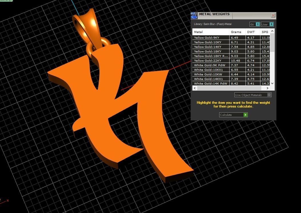 Pendant K-k1 3D print model_7