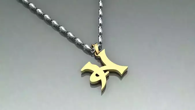 Pendant H-h1 3D print model