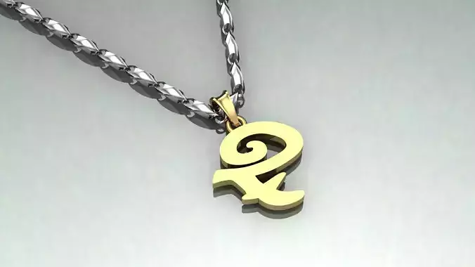 Pendant F-f1 3D print model