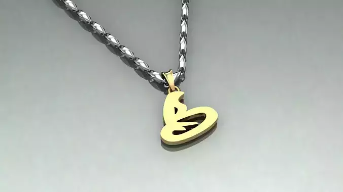 Pendant B-b1 3D print model