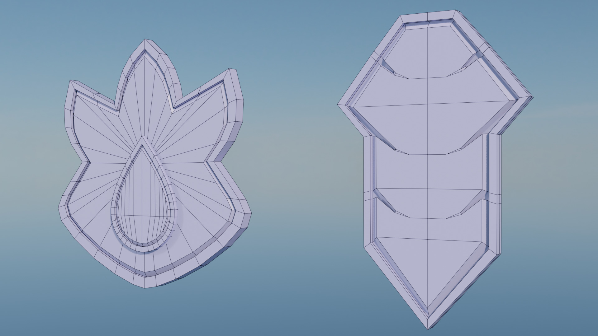 Pokemon Kanto Gym Badges Low-poly 3D model_21
