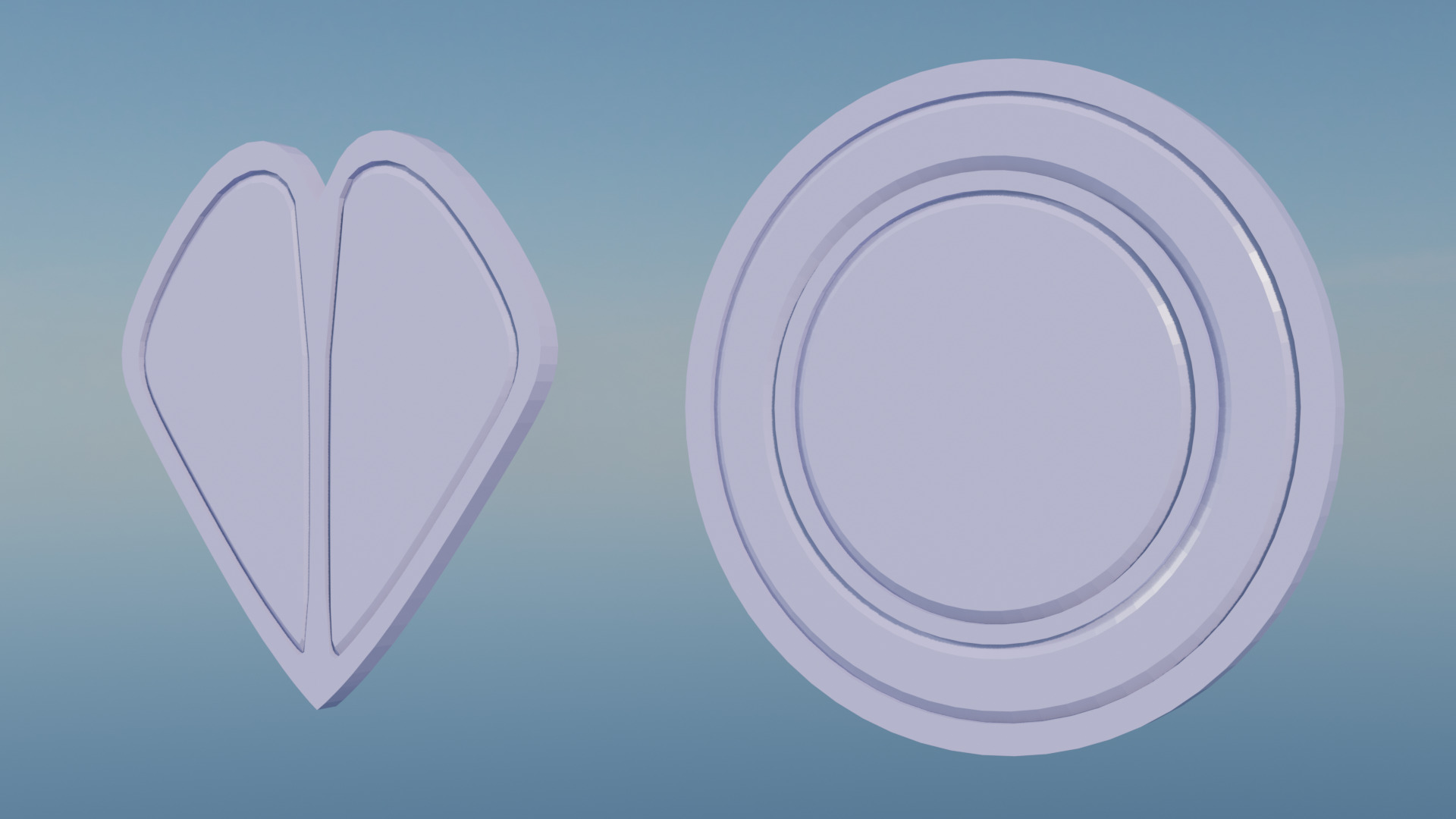 Pokemon Kanto Gym Badges Low-poly 3D model_14