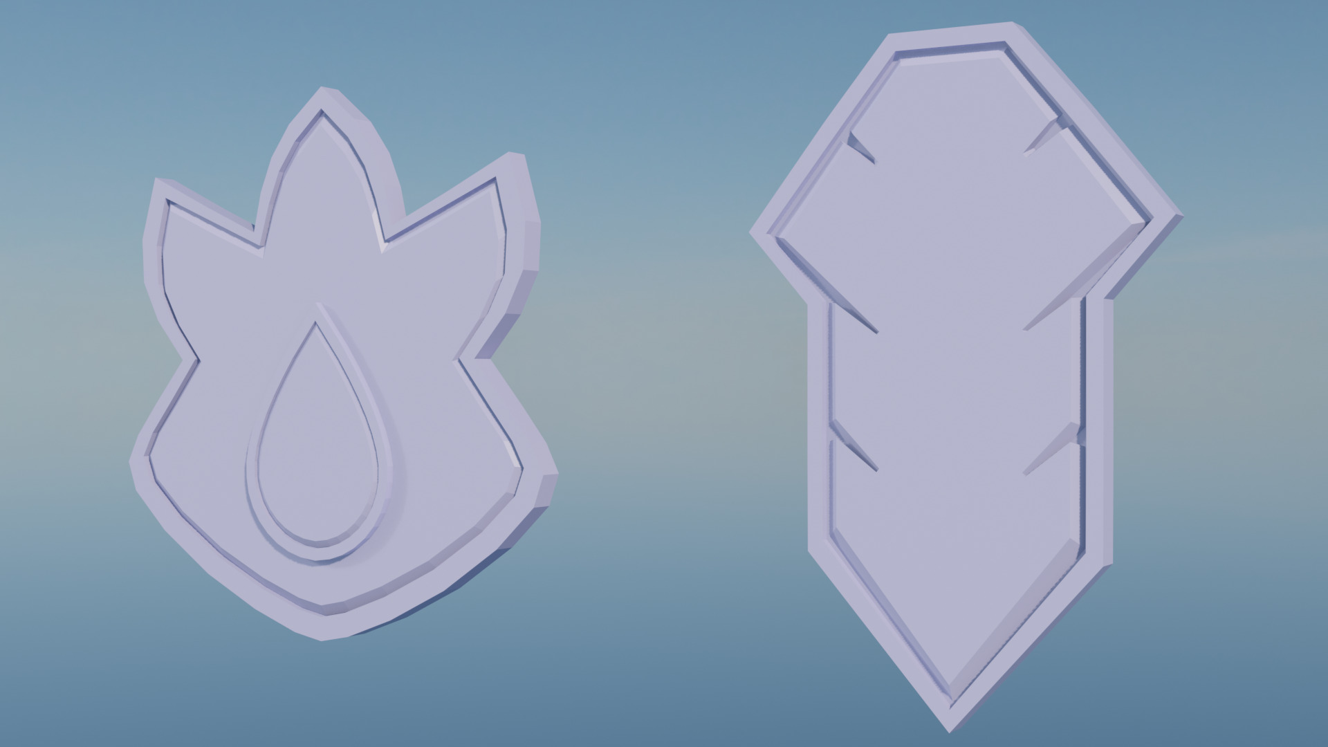 Pokemon Kanto Gym Badges Low-poly 3D model_20