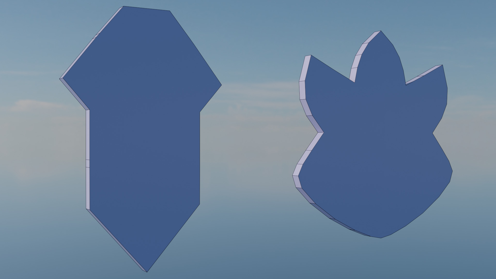 Pokemon Kanto Gym Badges Low-poly 3D model_24