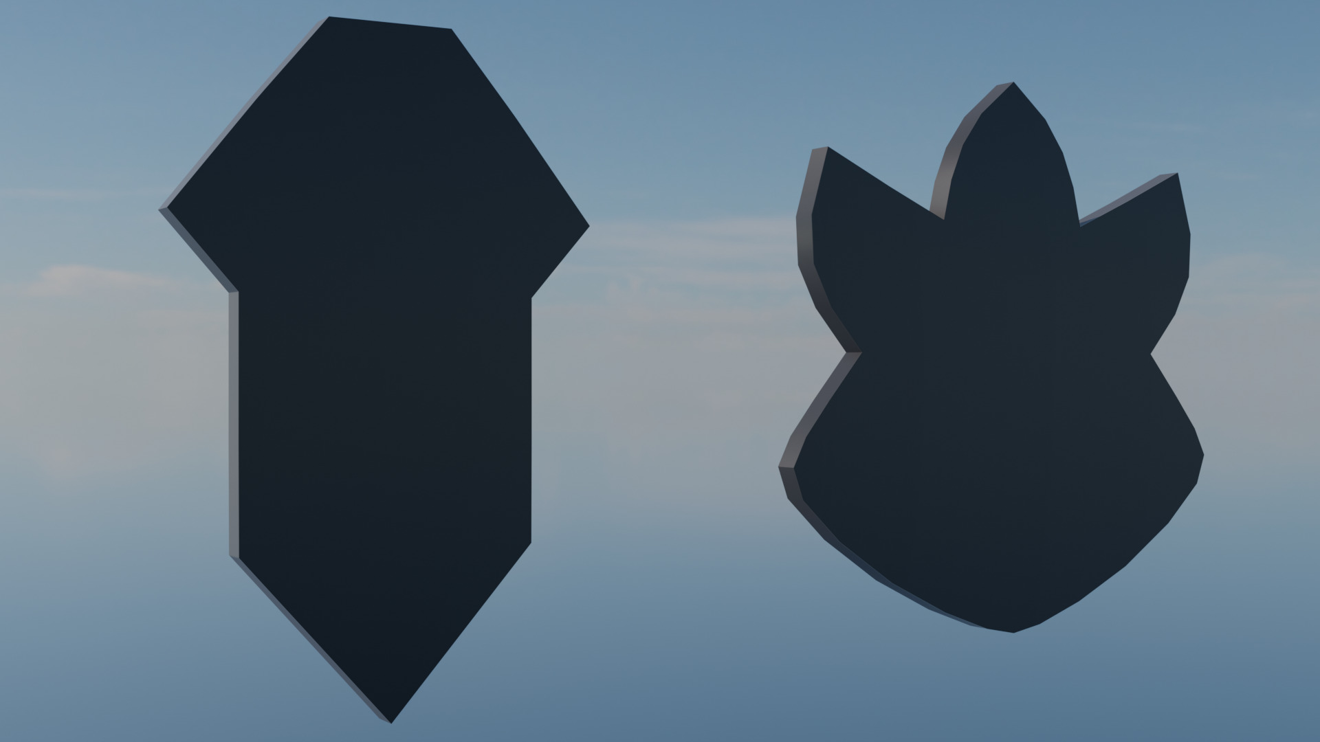 Pokemon Kanto Gym Badges Low-poly 3D model_22