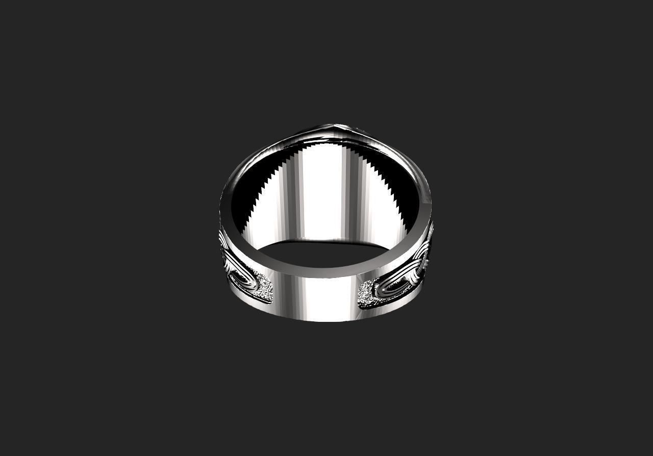 Valknut ring  3D print model_9