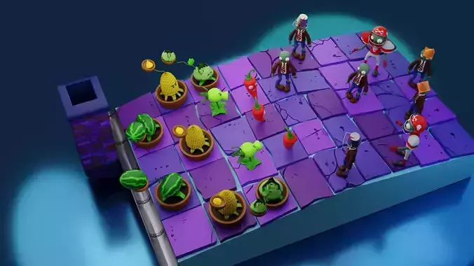 Plants vs Zombies Diorama