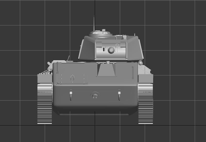 Ww2 old T80 Soviet Union 1943 Light Tank military tank 3D model_9