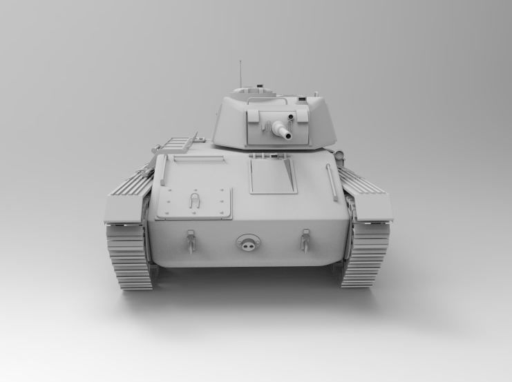 Ww2 old T80 Soviet Union 1943 Light Tank military tank 3D model_5