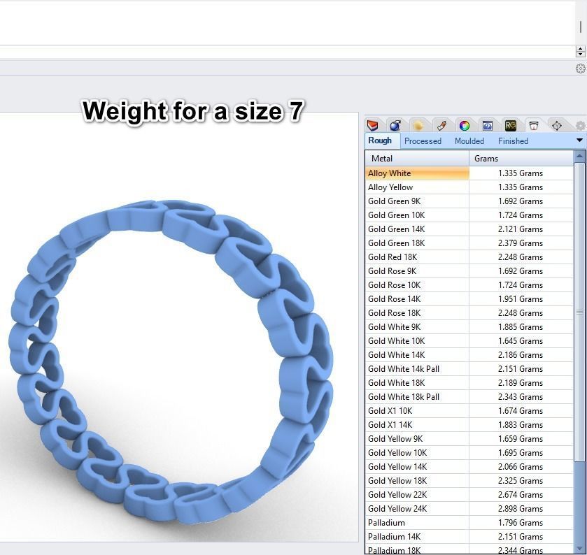 Heart Eternity Band Ring packag  most sizes 3D print model_12